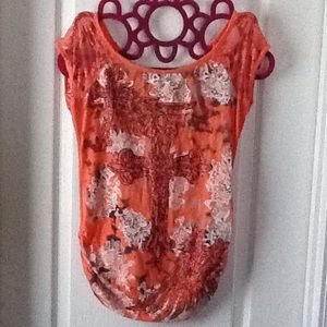 Cross  Blouse / Coral size M